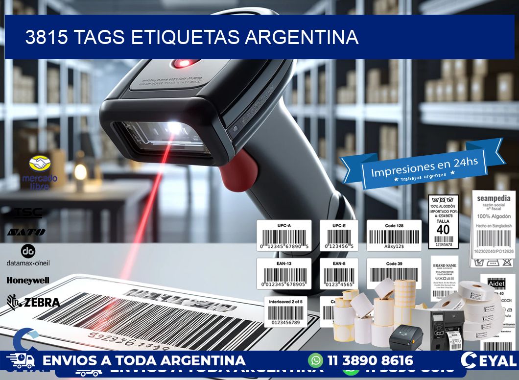 3815 TAGS ETIQUETAS ARGENTINA