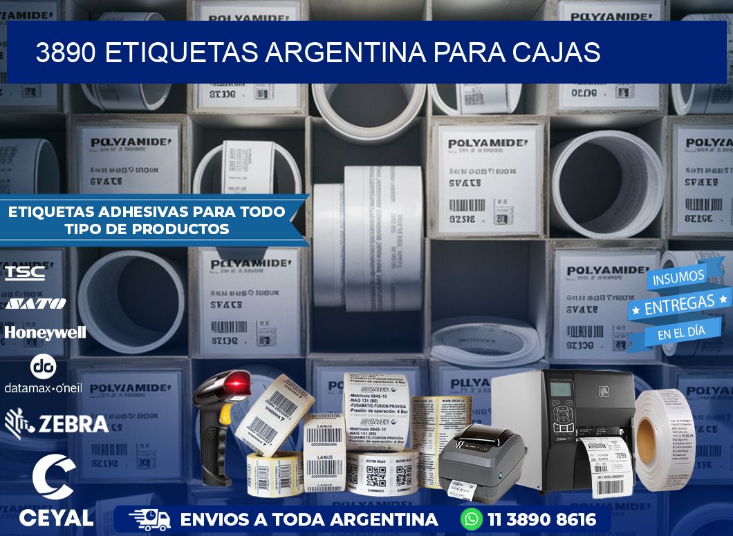 3890 ETIQUETAS ARGENTINA PARA CAJAS