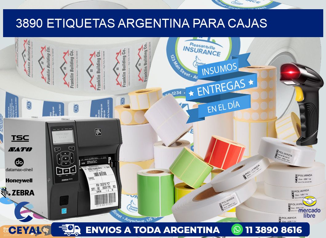 3890 ETIQUETAS ARGENTINA PARA CAJAS