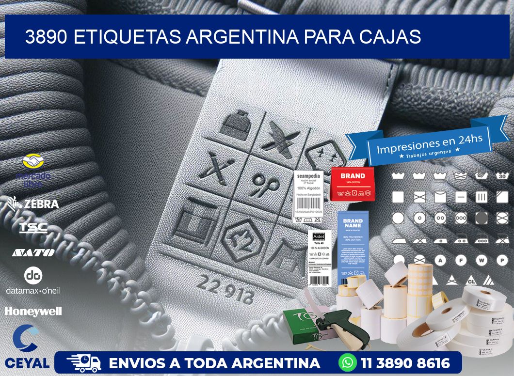 3890 ETIQUETAS ARGENTINA PARA CAJAS