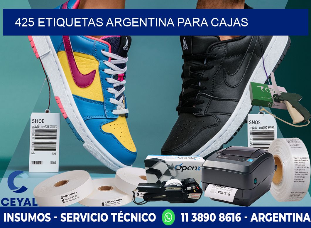 425 ETIQUETAS ARGENTINA PARA CAJAS