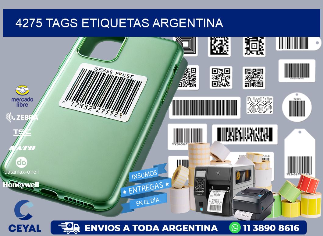 4275 TAGS ETIQUETAS ARGENTINA