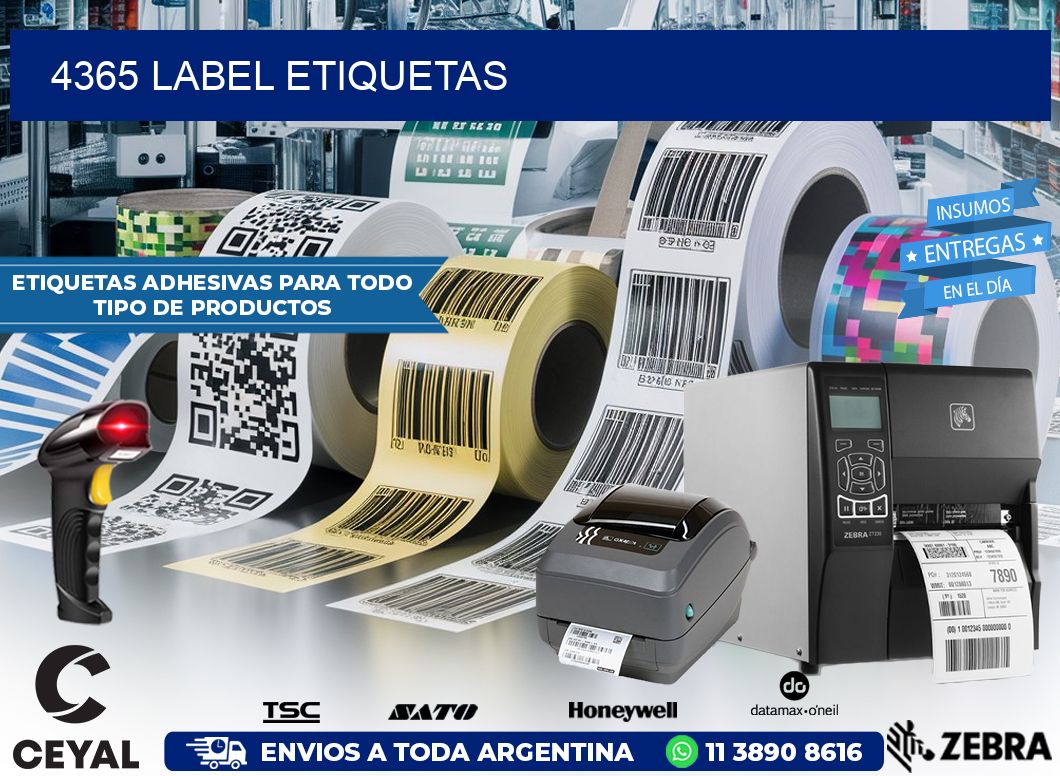 4365 LABEL ETIQUETAS