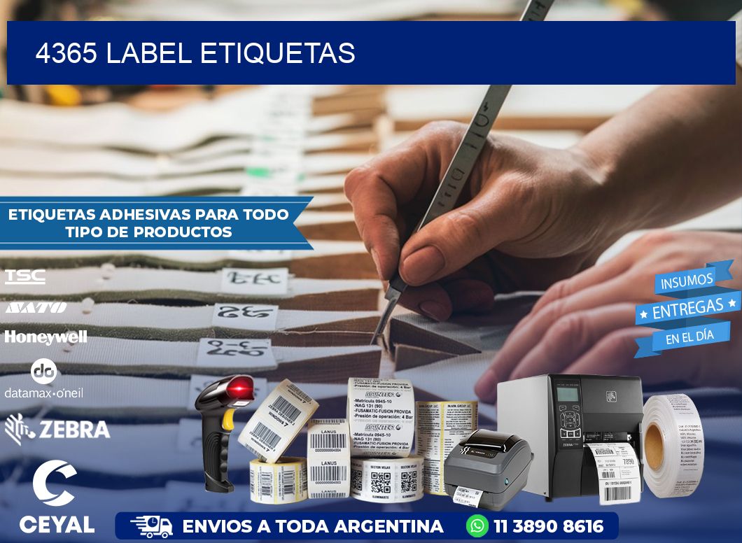 4365 LABEL ETIQUETAS