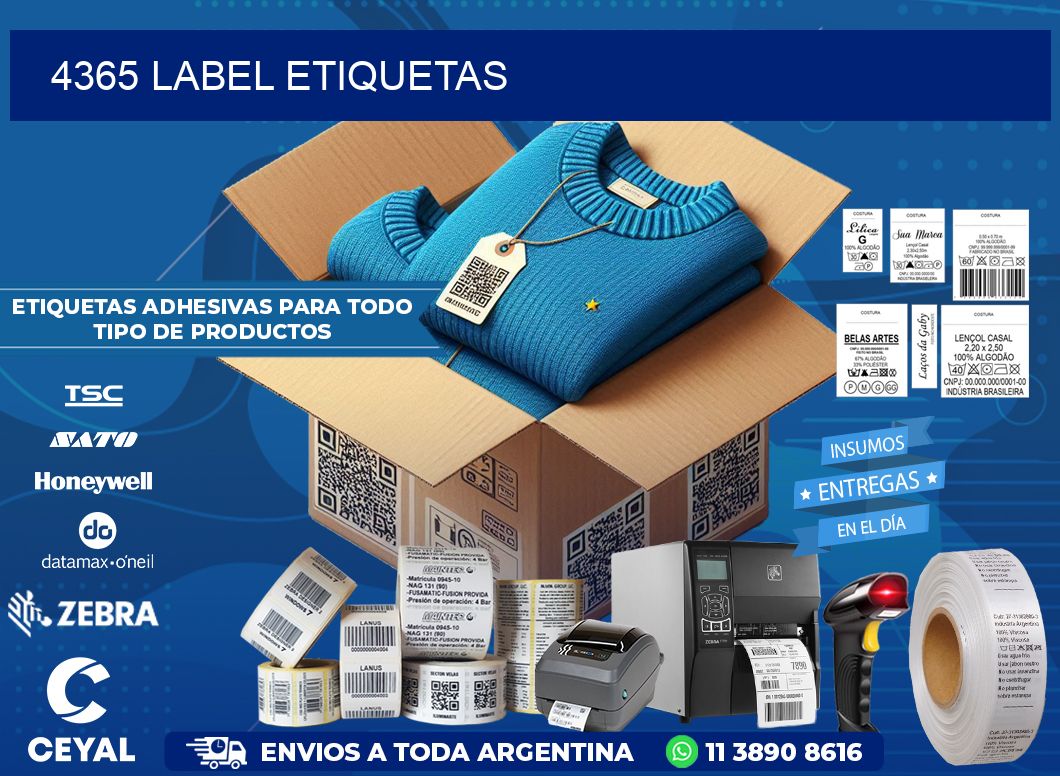 4365 LABEL ETIQUETAS