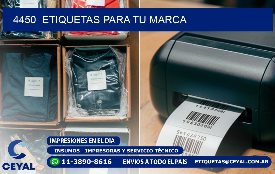 4450  ETIQUETAS PARA TU MARCA