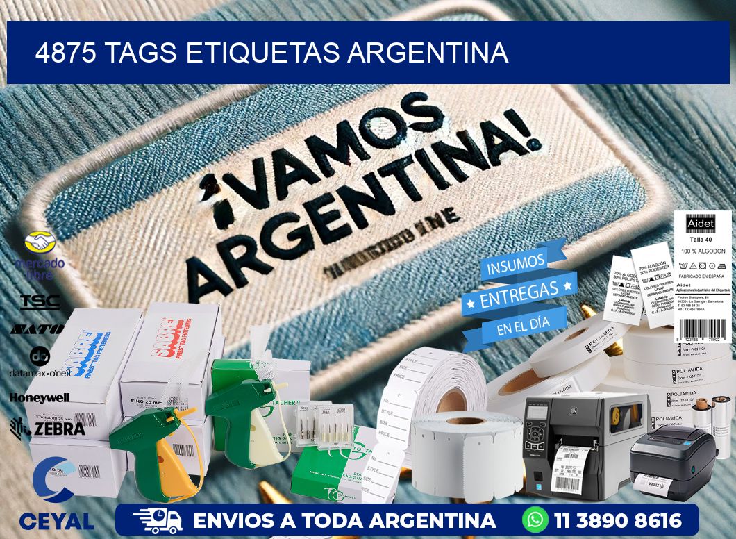 4875 TAGS ETIQUETAS ARGENTINA