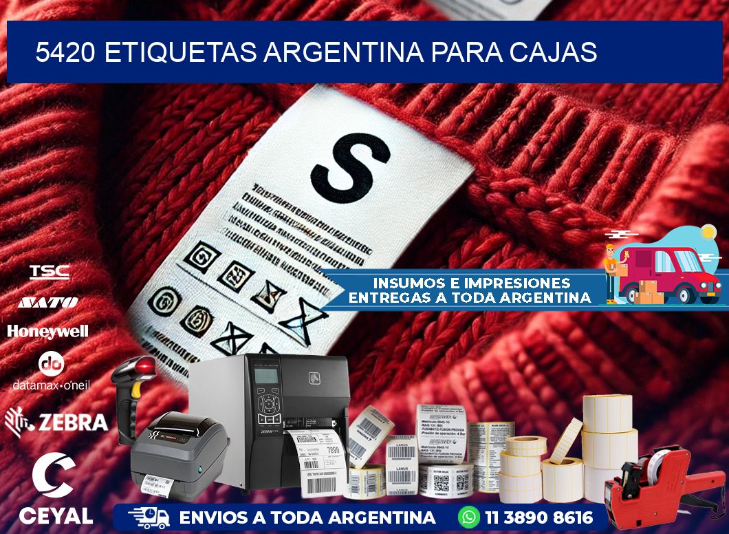 5420 ETIQUETAS ARGENTINA PARA CAJAS