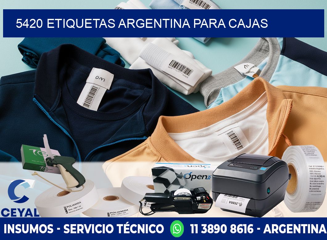 5420 ETIQUETAS ARGENTINA PARA CAJAS