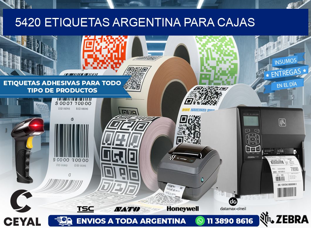 5420 ETIQUETAS ARGENTINA PARA CAJAS