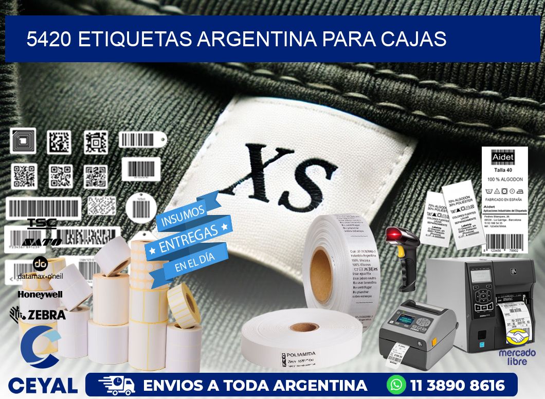 5420 ETIQUETAS ARGENTINA PARA CAJAS