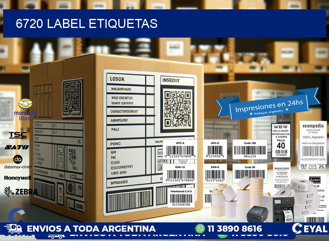 6720 LABEL ETIQUETAS