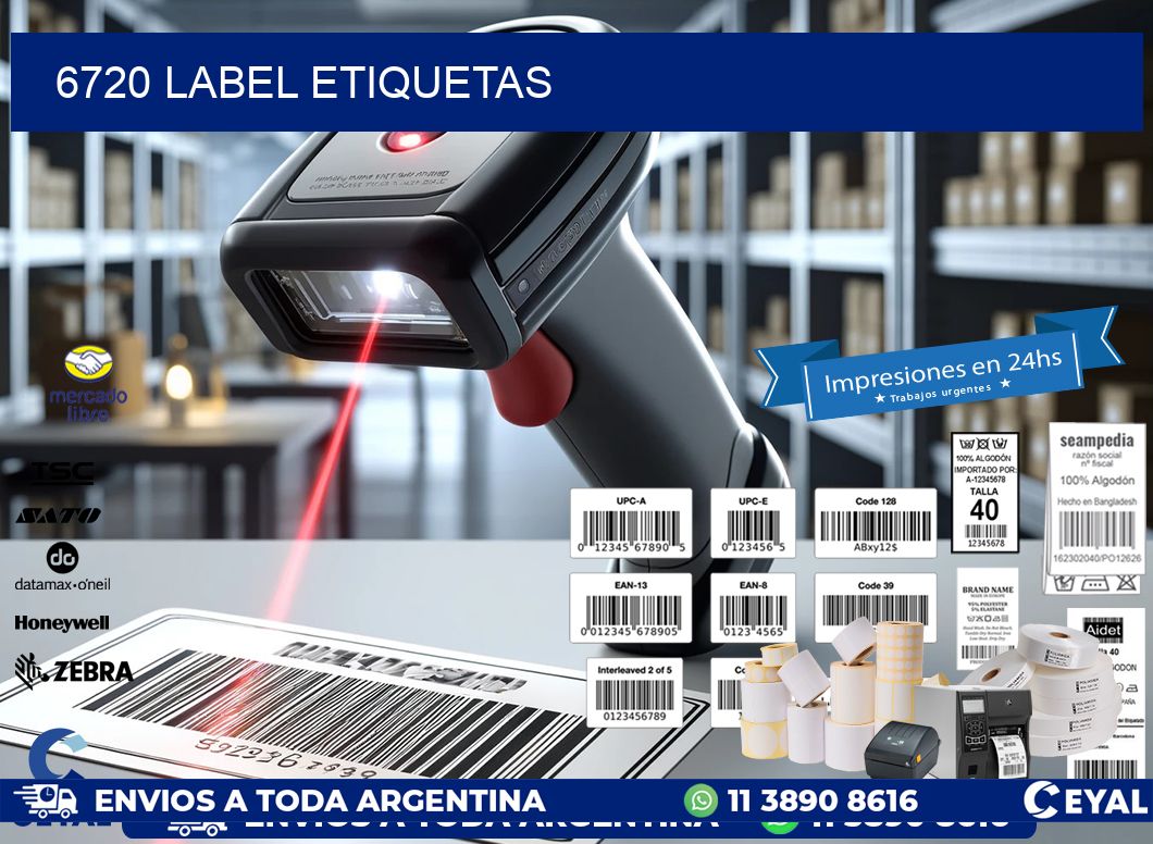 6720 LABEL ETIQUETAS