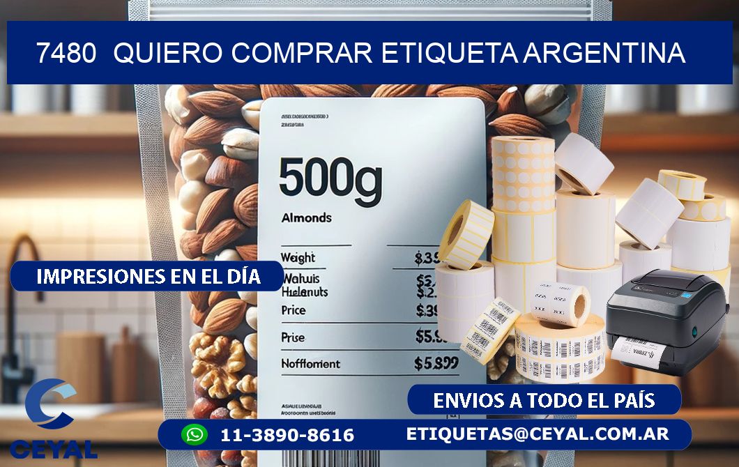 7480  QUIERO COMPRAR ETIQUETA ARGENTINA