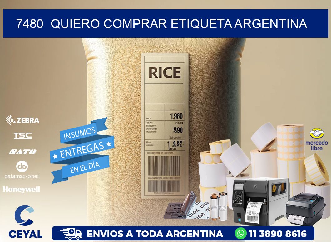 7480  QUIERO COMPRAR ETIQUETA ARGENTINA