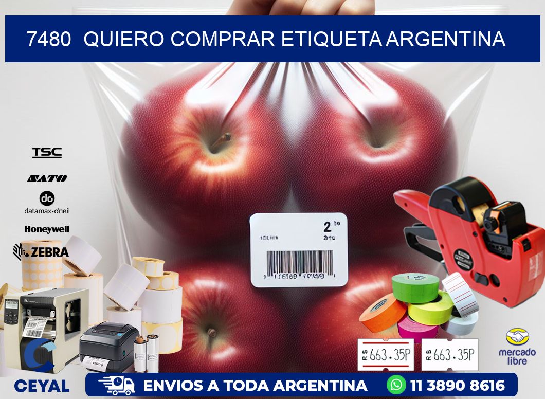 7480  QUIERO COMPRAR ETIQUETA ARGENTINA