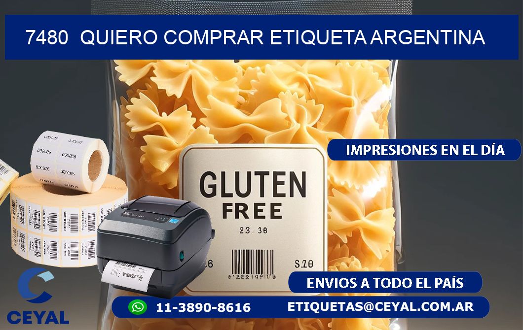 7480  QUIERO COMPRAR ETIQUETA ARGENTINA