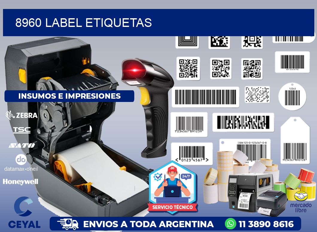 8960 LABEL ETIQUETAS
