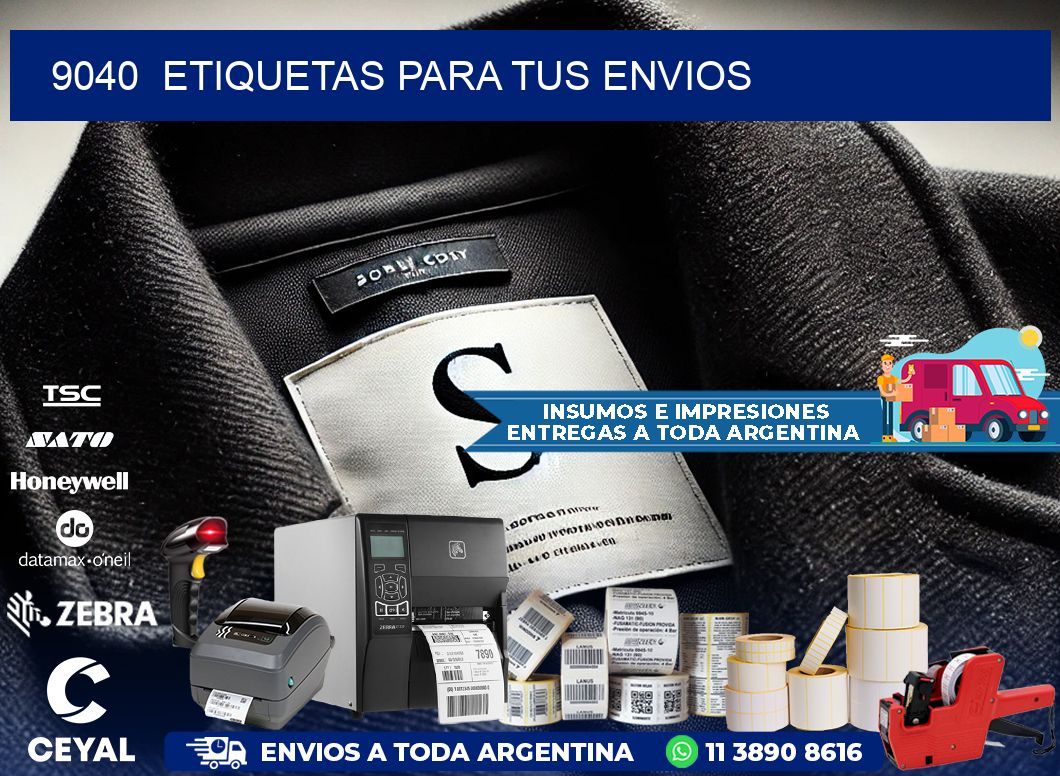 9040  ETIQUETAS PARA TUS ENVIOS