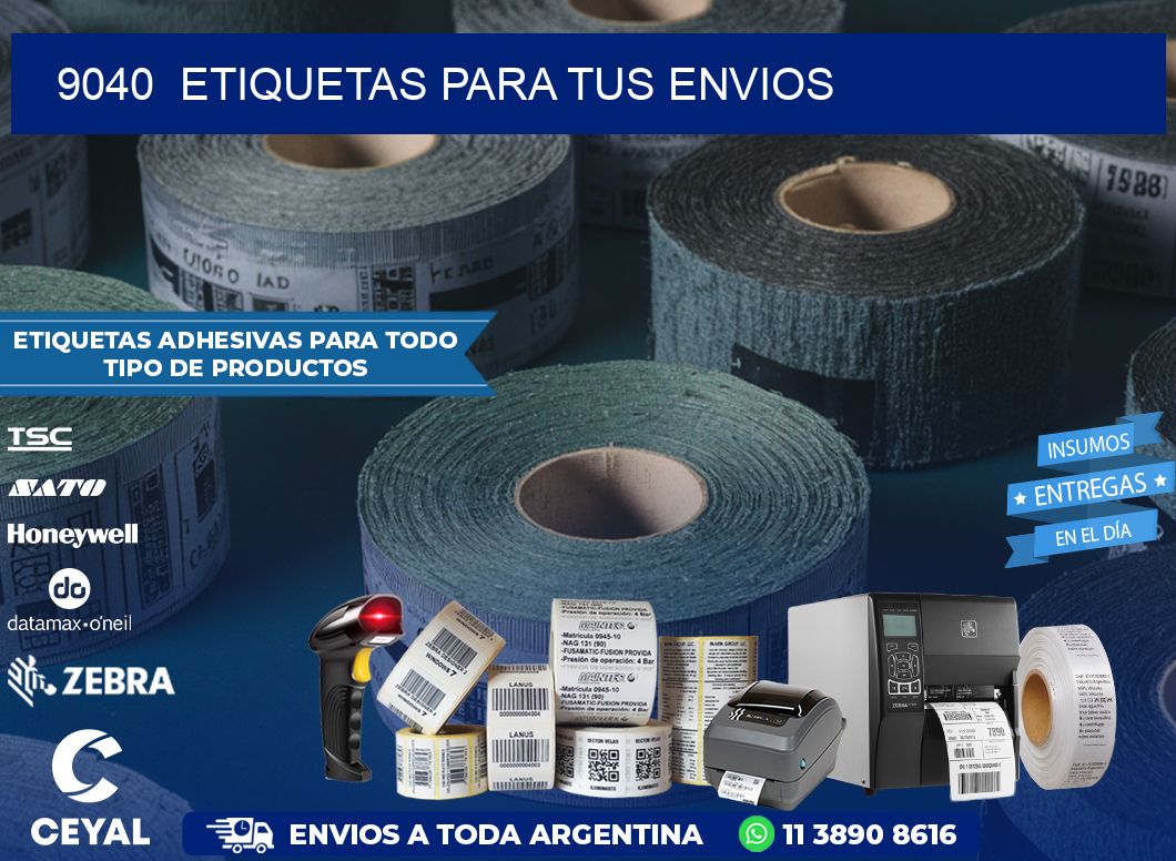 9040  ETIQUETAS PARA TUS ENVIOS