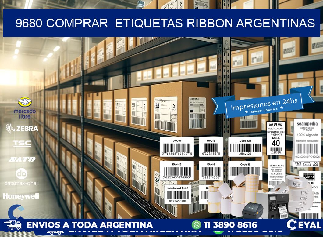 9680 COMPRAR  ETIQUETAS RIBBON ARGENTINAS