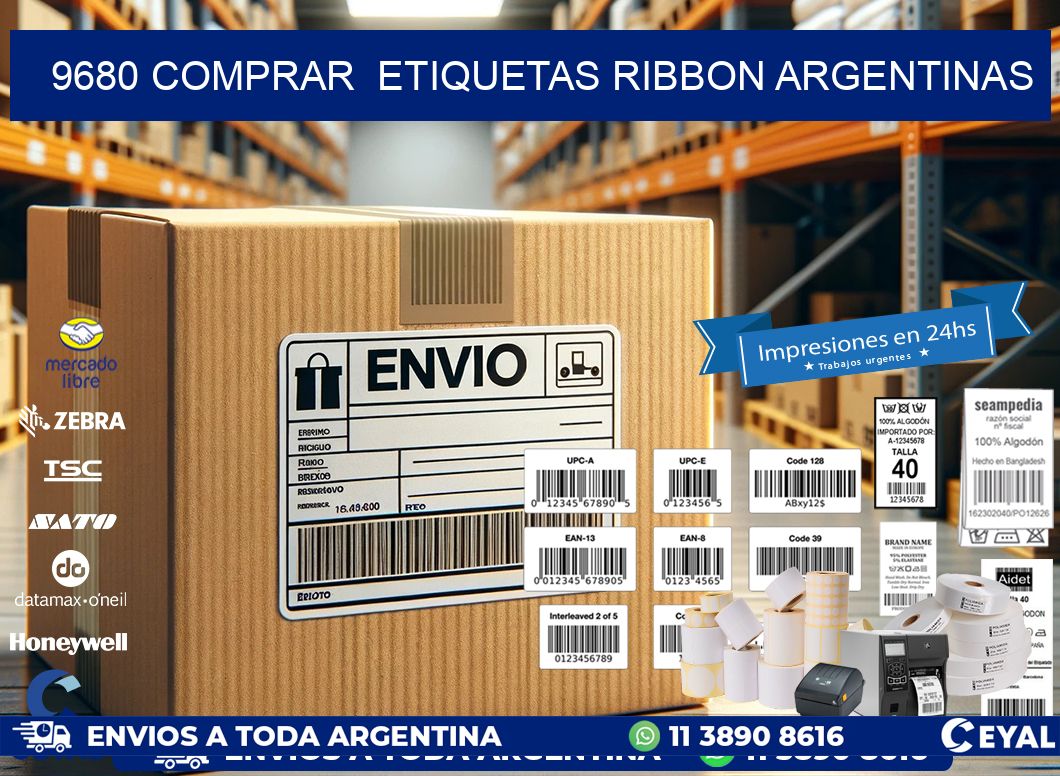 9680 COMPRAR  ETIQUETAS RIBBON ARGENTINAS