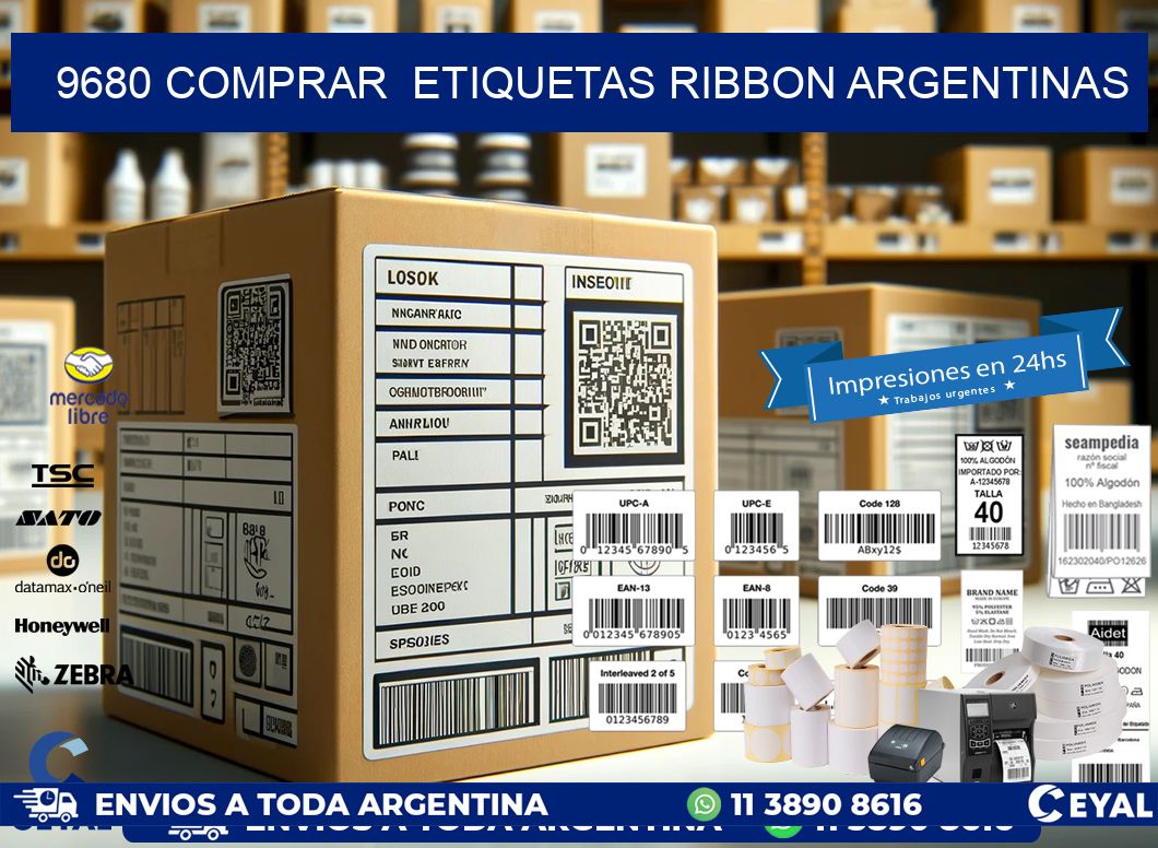 9680 COMPRAR  ETIQUETAS RIBBON ARGENTINAS