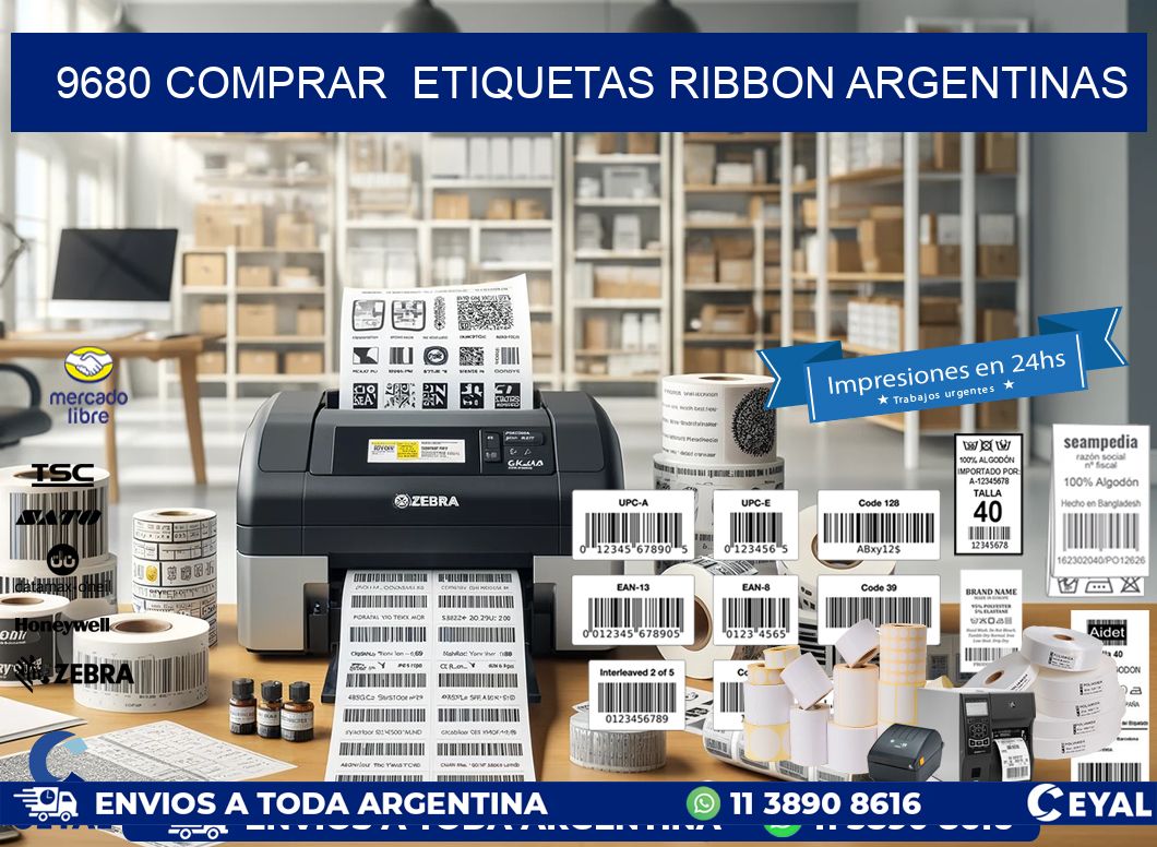 9680 COMPRAR  ETIQUETAS RIBBON ARGENTINAS