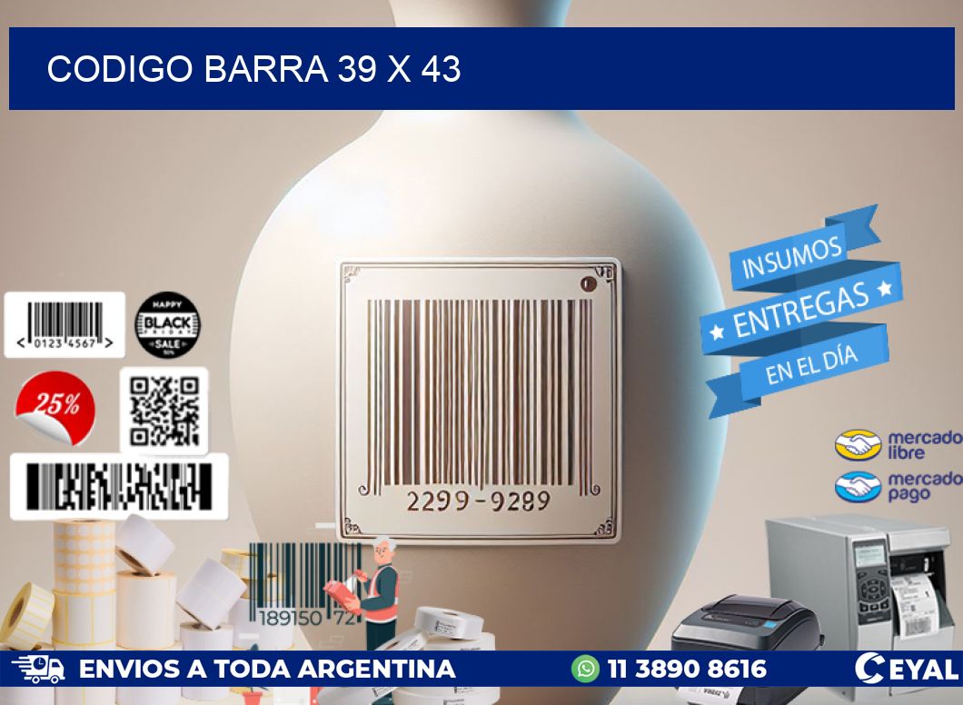 CODIGO BARRA 39 x 43