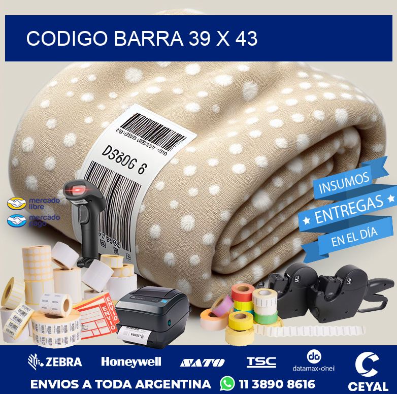 CODIGO BARRA 39 x 43