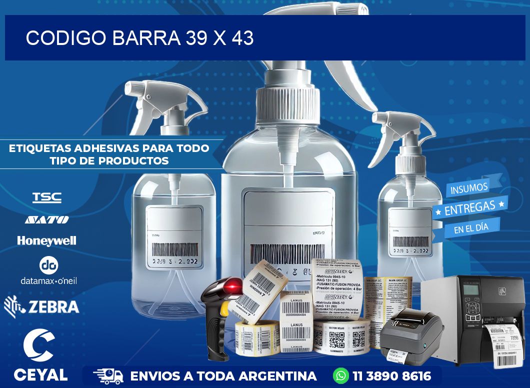 CODIGO BARRA 39 x 43