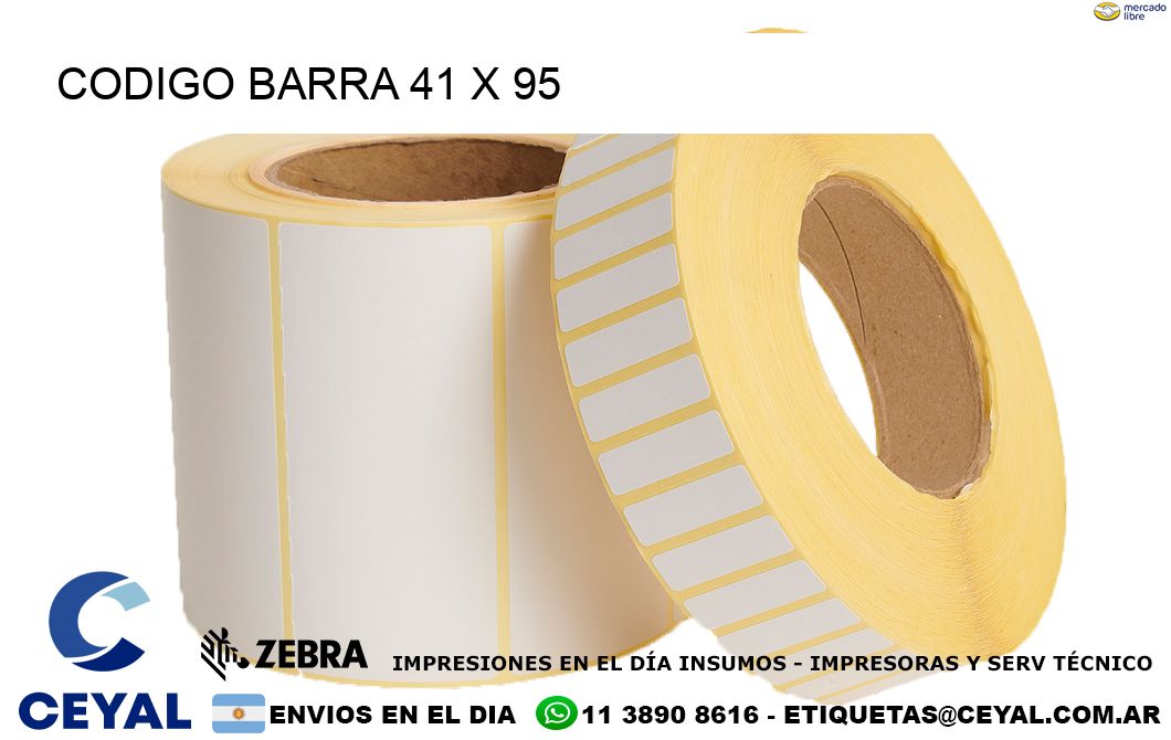 CODIGO BARRA 41 x 95