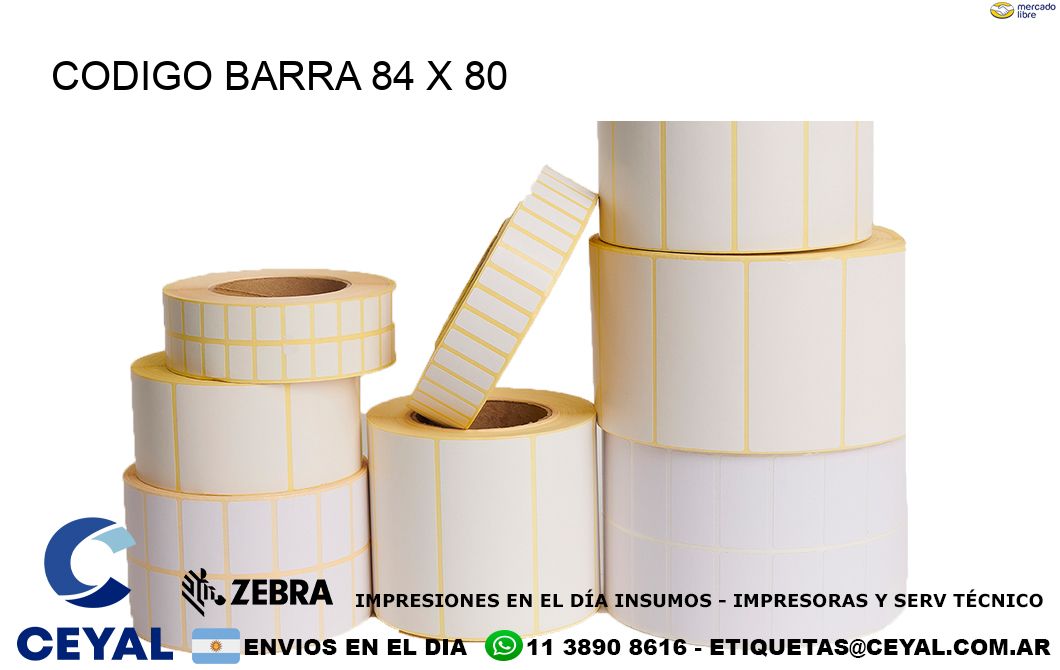 CODIGO BARRA 84 x 80