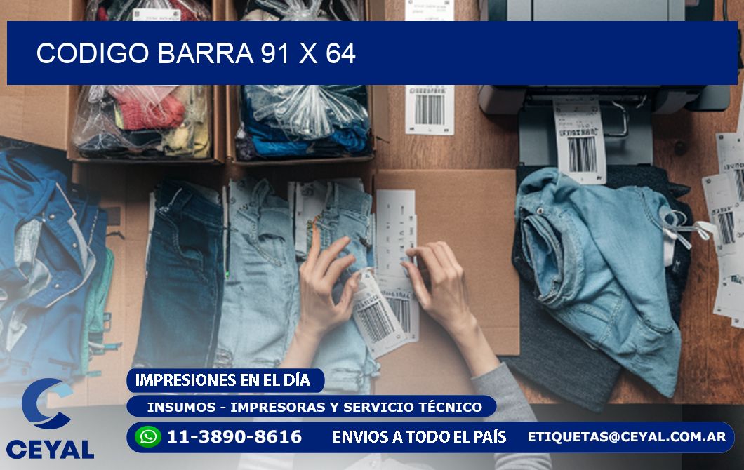 CODIGO BARRA 91 x 64