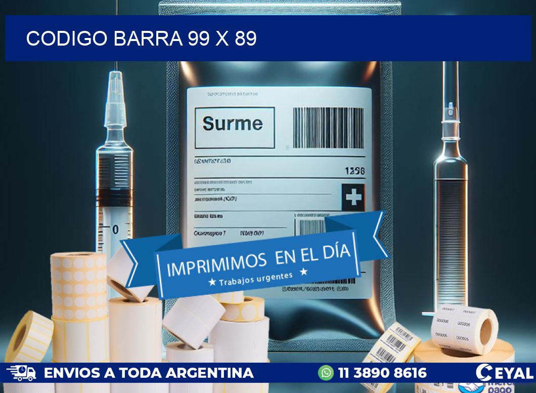 CODIGO BARRA 99 x 89