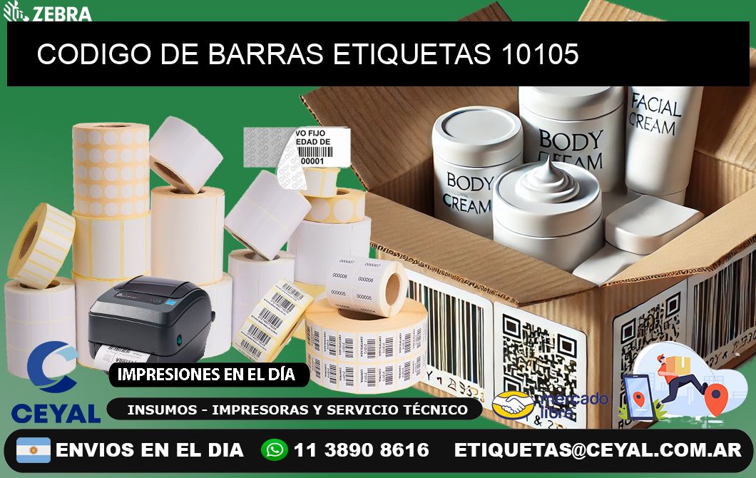 CODIGO DE BARRAS ETIQUETAS 10105