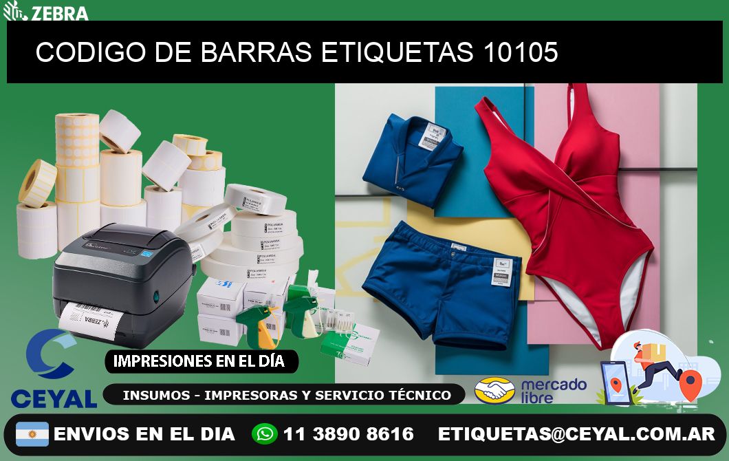 CODIGO DE BARRAS ETIQUETAS 10105