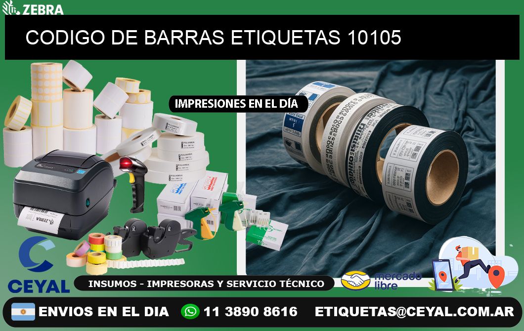 CODIGO DE BARRAS ETIQUETAS 10105