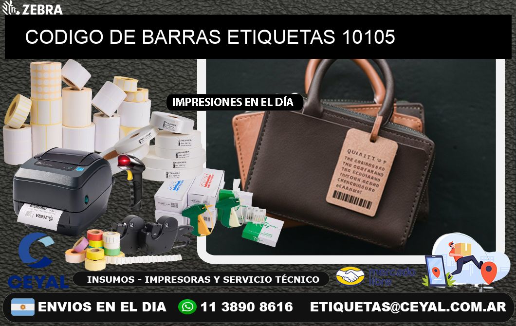 CODIGO DE BARRAS ETIQUETAS 10105