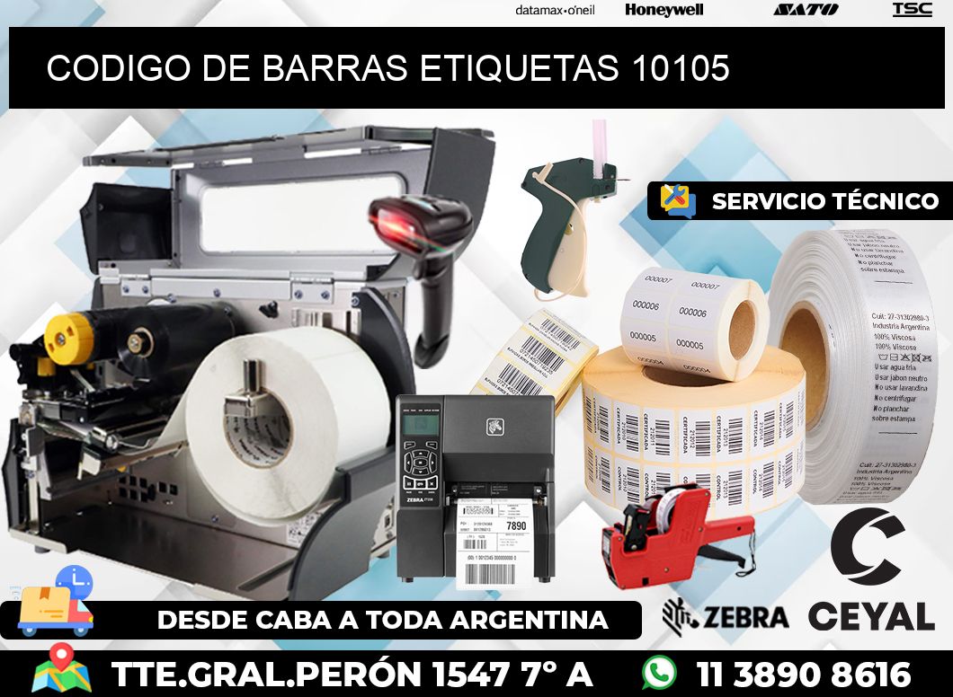 CODIGO DE BARRAS ETIQUETAS 10105