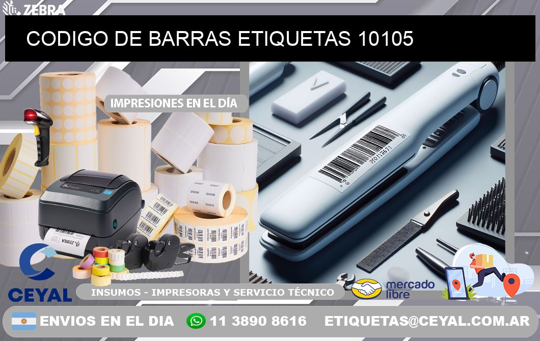 CODIGO DE BARRAS ETIQUETAS 10105