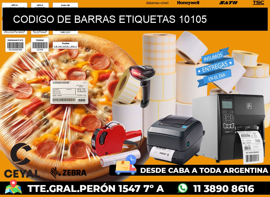 CODIGO DE BARRAS ETIQUETAS 10105