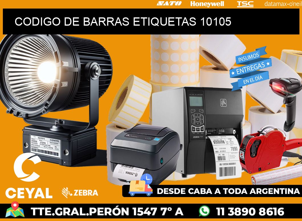 CODIGO DE BARRAS ETIQUETAS 10105