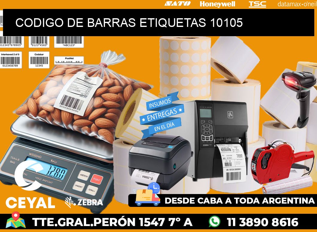 CODIGO DE BARRAS ETIQUETAS 10105