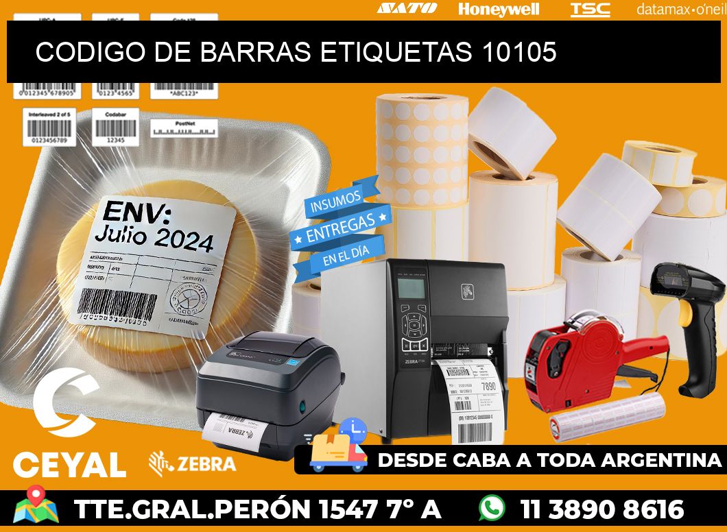 CODIGO DE BARRAS ETIQUETAS 10105