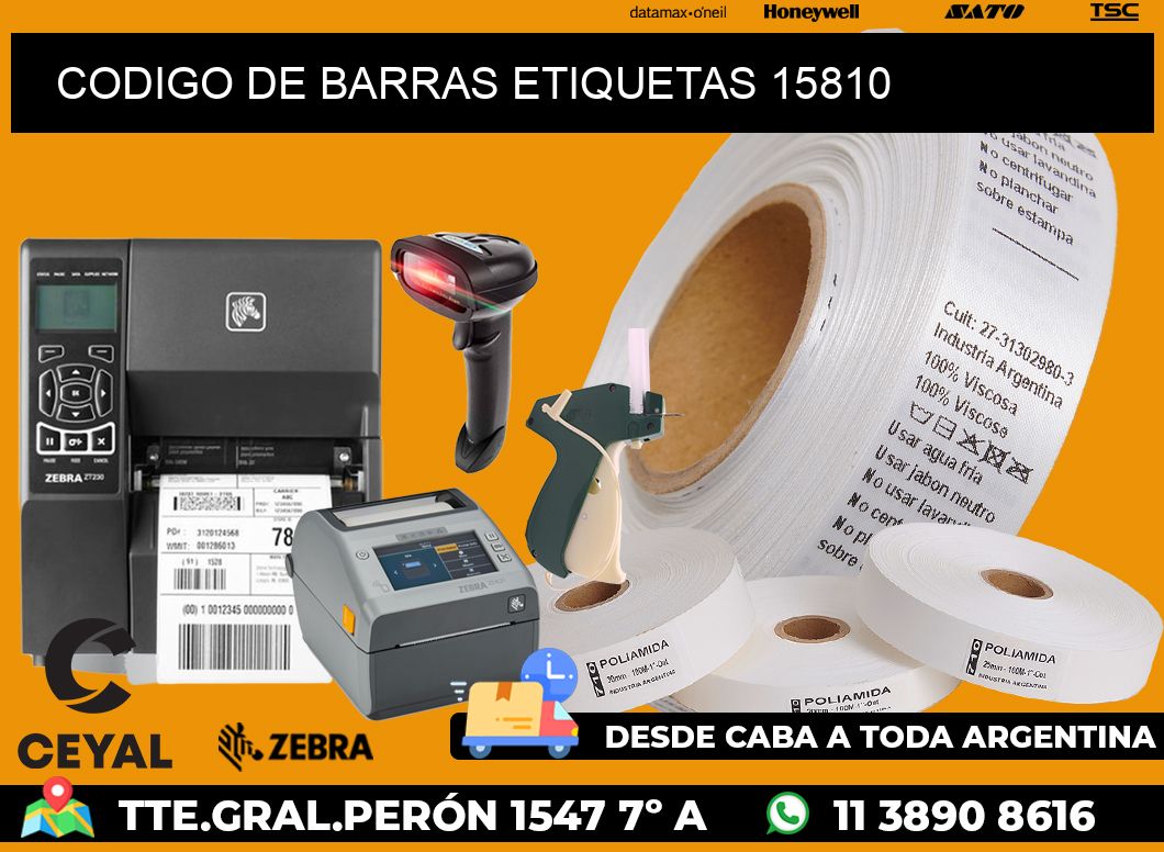 CODIGO DE BARRAS ETIQUETAS 15810