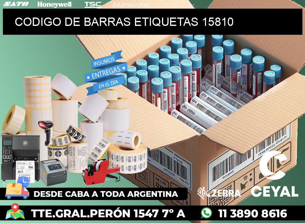 CODIGO DE BARRAS ETIQUETAS 15810