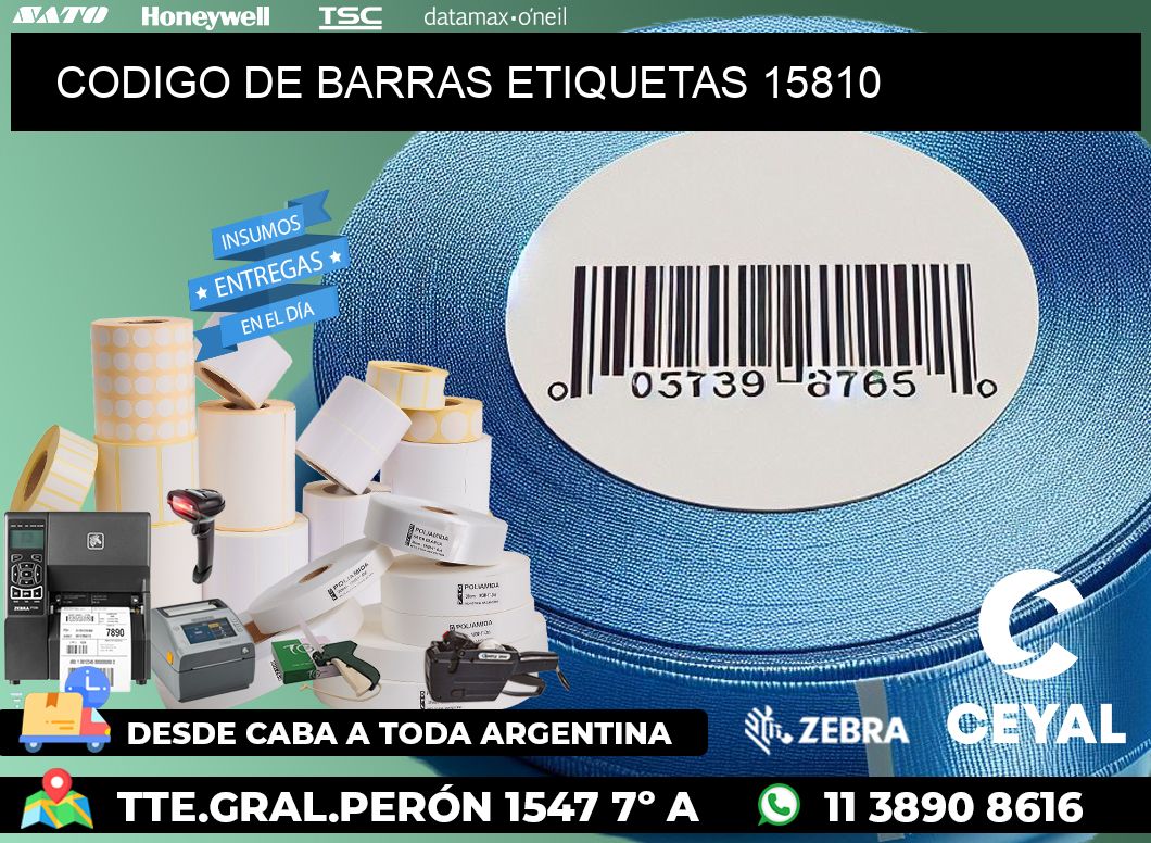 CODIGO DE BARRAS ETIQUETAS 15810