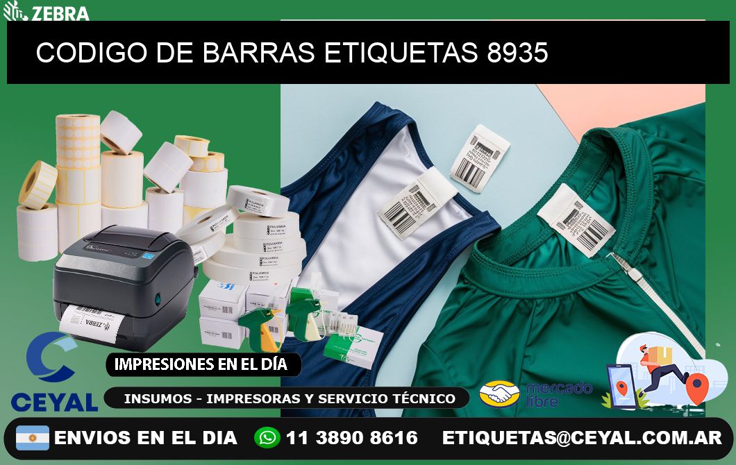 CODIGO DE BARRAS ETIQUETAS 8935