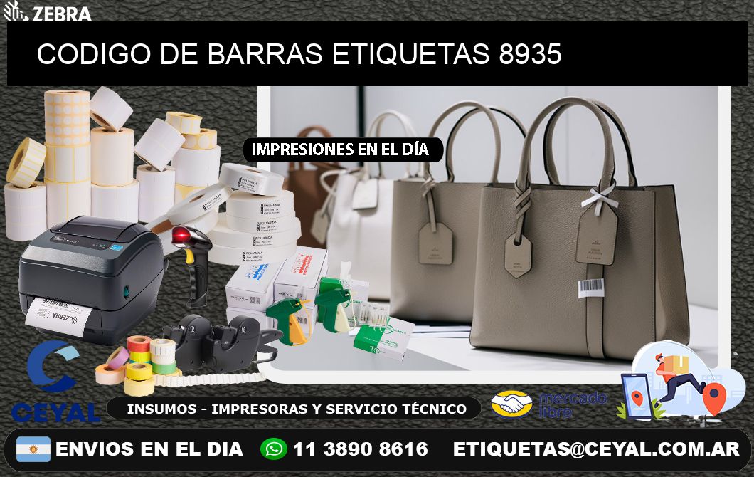 CODIGO DE BARRAS ETIQUETAS 8935